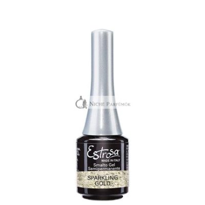 Estrosa Mini Csillogó Arany Csillám Körömlakk/Gél, 10 ml