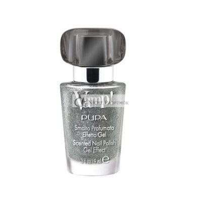 Pupa Vamp! Illatos Gél Hatású Körömlakk Csillogó Kiadás 307 Platina Ezüst, 11 ml