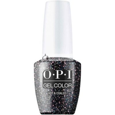 OPI GelColor Opaque Glitter Finish Fekete Zselés Körömlakk - Akár 3 hétig