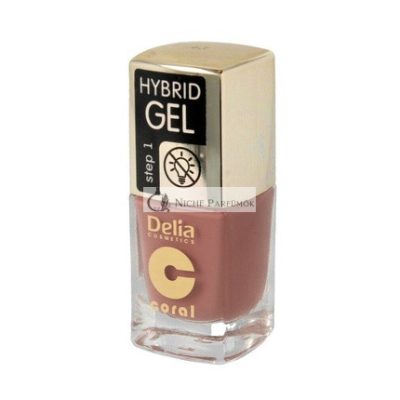 Delia Cosmetics Korall Hibrideg Körömlakk No. 43 Mocha 11ml