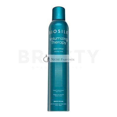 BioSilk Volumizing Therapy Hair Spray extra erős hajlakk vékony szálú volumen nélküli hajra 284 g