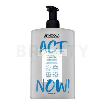 Indola Act Now! Moisture Shampoo tápláló sampon haj hidratálására 1000 ml
