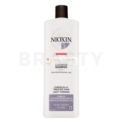Nioxin System 5 Cleanser Shampoo tisztító sampon kémiailag kezelt hajra 1000 ml