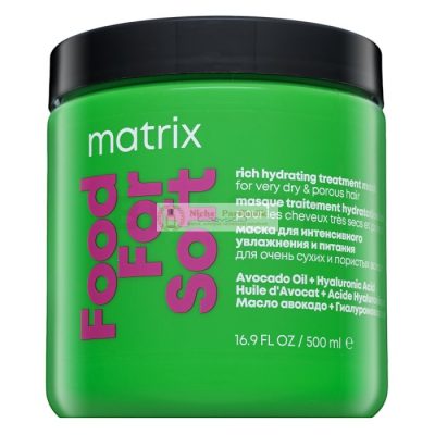 Matrix Food For Soft Rich Hydrating Treatment Mask maszk a intenzív hidratálásához 500 ml