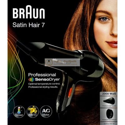 Braun Satin Hair 7 Iontec SensoDryer hajszárító diffúzorral, 2000W