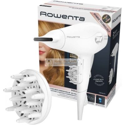 Rowenta Volumizer CV6130 Hajszárító 2400W, Fehér és Ezüst