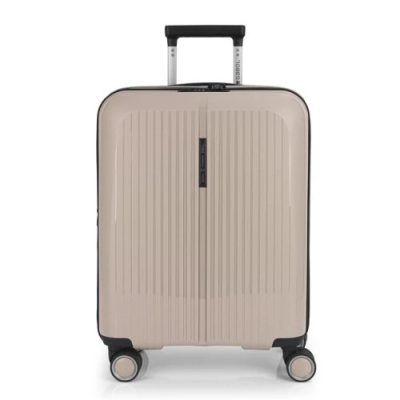 Brooklyn bézs S Ryanair 55x40x20 bővíthető bőrönd, kabinbőrönd