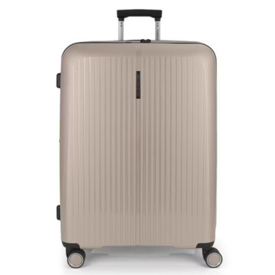 Brooklyn bézs M feladott 20kg bővíthető bőrönd