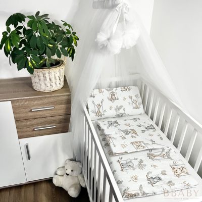 Afrikai Kaland – 2 részes babaágynemű szett hintázó afrikai kisállatokkal, 100% pamut