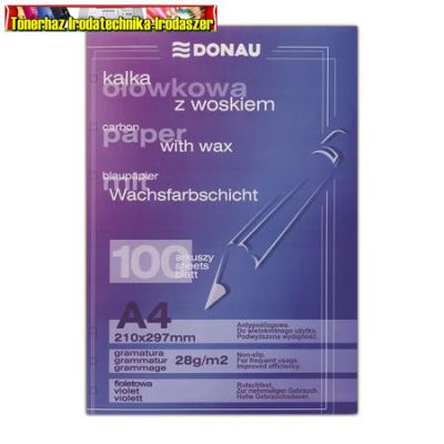 Indigó, kézi, A4, 100 lap, DONAU, lila színű