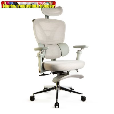 BMD1122 Irodai forgószék - karfával - szürke - 50 x 57 / 48 x 52 cm