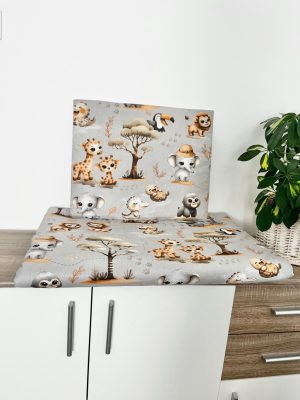 Szafari Csapat – 2 részes ovis ágynemű szett egybevarrt takaróval és párnával (90x140 / 40x50 cm)