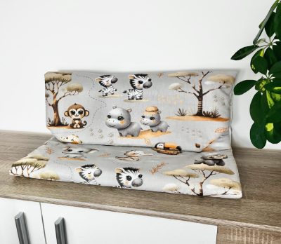 Szafari Csapat – óvodai derékalj 56x130 cm, állatos mintával