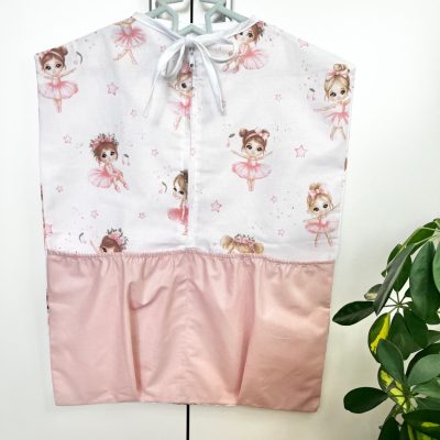 Púder Tánc – ovis zsák cipzáros, kétoldalas, balerinás mintával