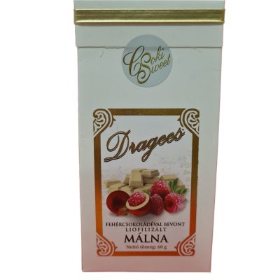 Csoki sweet fehércsokoládéval bevont liofilizált málna 60g