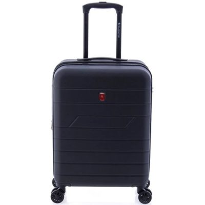 Gladiator Mambo fekete S Ryanair 55x40x20 bővíthető bőrönd, kabinbőrönd