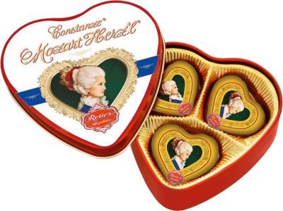 REBER Constanze Szív, Szív alakú fémdobozban 60g