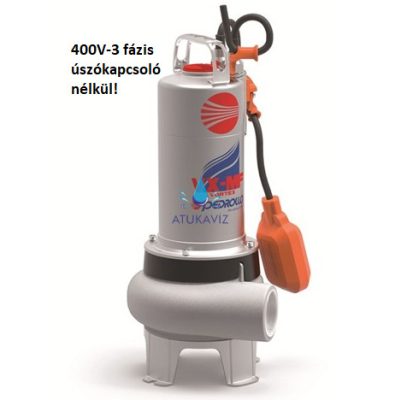 Pedrollo VX 8/35 - MF 400V szennyvíz szivattyú 350 liter/perc