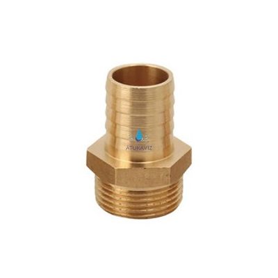Menetes tömlővéges réz csatlakozó 1"-30