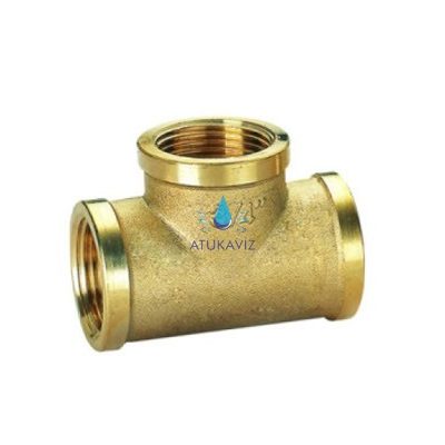 Réz T-egál belső menet 1 col 