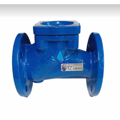 Gumigolyós visszacsapó szelep szennyvízhez peremes DN100 4 col