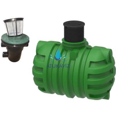 AT Vízgyűjtő tartály 6m3, (6000L) szűrővel 