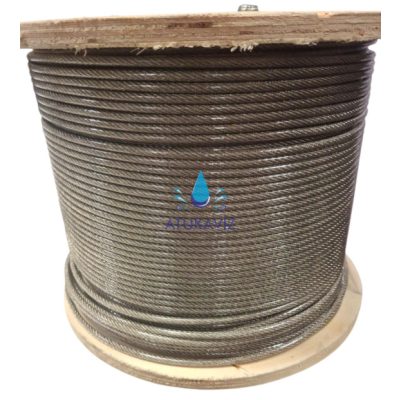 A4 saválló 3/4 PVC bevonatos drótkötél