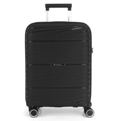 Gabol Kiba fekete Ryanair 55x40x20 bőrönd, kabinbőrönd