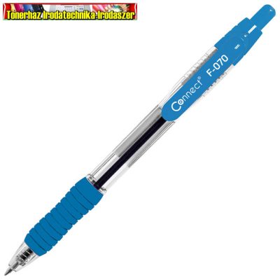 Golyóstoll Connect F-070 grip 0,7mm világos kék design, írásszín kék