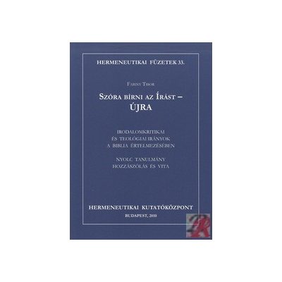 SZÓRA BÍRNI AZ ÍRÁST - ÚJRA