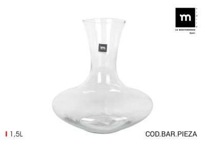 Kinga dekantáló, 1,5 l, üveg 21x22 cm