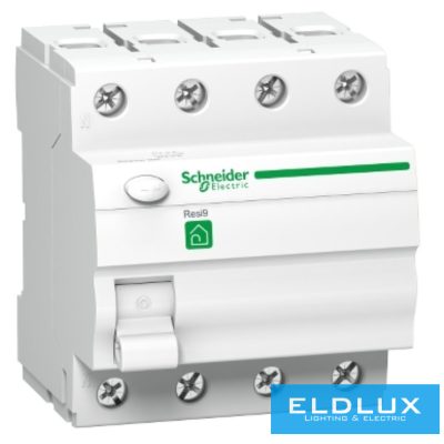 Schneider Áram-védőkapcsoló (Fi-relé) analóg 4P 40A 30mA A-típus 6kA Resi9 R