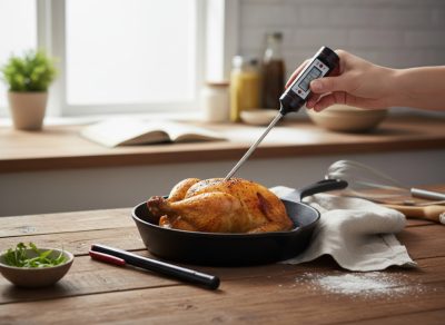 Maghőmérő, digitális, -50 - +300 fokig, 17,5 cm - Német minőség