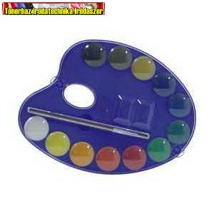 Vízfesték PRIMO 101A12TO 12x25 mm, + paletta + ecset