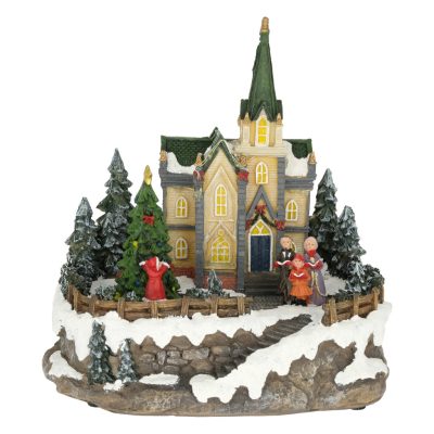 Dioráma karácsonyi jelenet Led-es