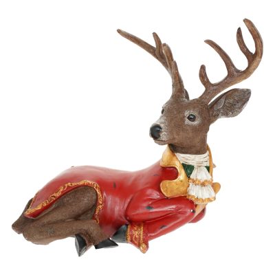 Szarvas ruhában fekvő poly 39,5x22x35cm