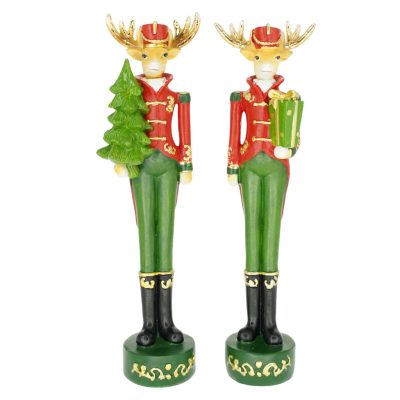 Szarvas fenyővel ajándékkal 2 féle/db