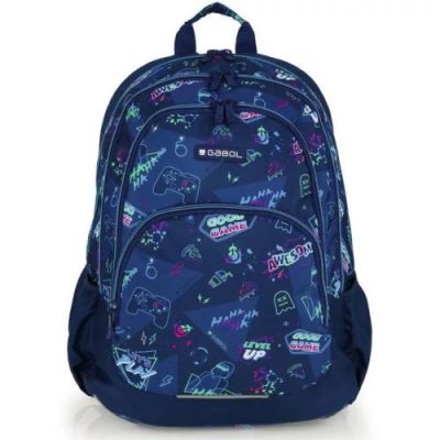 Gamer iskolatáska, hátizsák