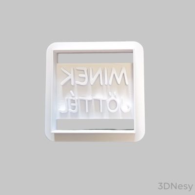 Minek jöttél? süti kiszúró 6x6