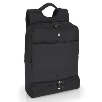 Gabol Capital fekete bővíthető laptophátizsák 15,6" / 17,3" hátizsák