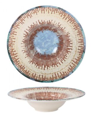 Infinity Micenas spanyol porcelán pasta tányér – 27,5 cm, 42 cl, elegáns tésztákhoz és rizottókhoz