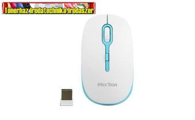 MEETION WIRELESS EGÉR MT-R547 WHITE+BLUE (vezeték nélküli egér)
