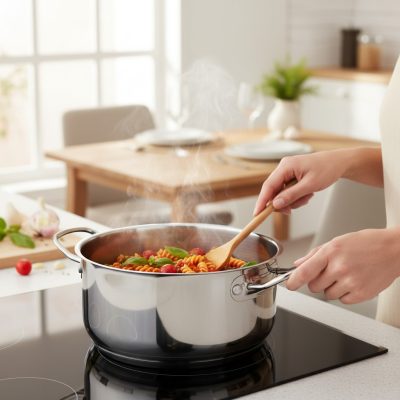 Quttin Hotel lábas fedővel 4 literes 24 cm-es átmérőjű indukciós - Spanyol edény