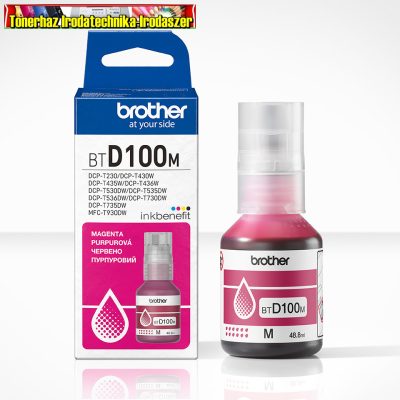 Brother BTD100M eredeti Tintatartály magenta 48,8ml