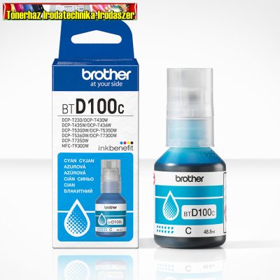 Brother BTD100C eredeti Tintatartály cyan 48,8ml