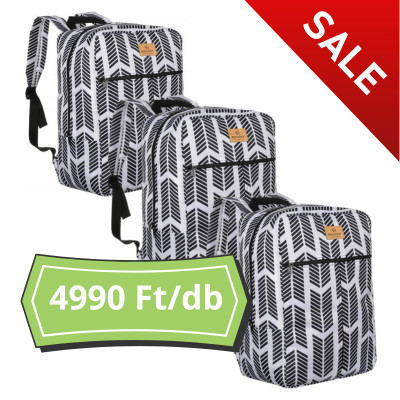 Rovicky fekete akciós Ryanair, WizzAir ingyenes kézipoggyász méretű hátizsák