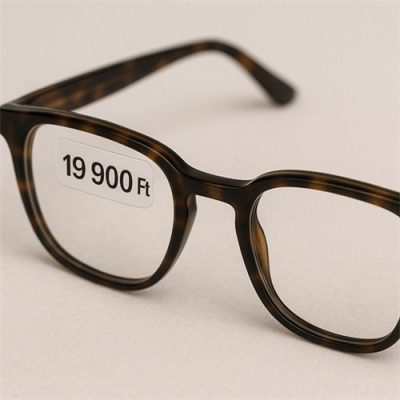 30x10mm átlátszó műanyag címke PP CLEAR 2000 db/40gy + MARKER JEL, visszaszedhető - szemüvegcímke