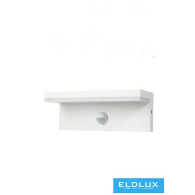 UNIVERSO Kültéri fali lámpa mozgásérzékelővel 10w 1000lm CCT KAPCS. IP54 fehér 210x90x82mm 3 év