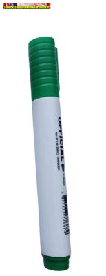 OFFICIAL Táblamarker zöld, kúpos heggyel (whiteboard marker,táblafilc)