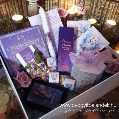 Ajándékcsomag virágmagokkal, csokoládéval - Angyalok kertje, a titkos kerti pavilon